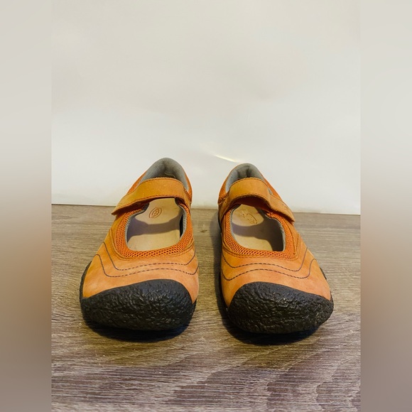 Keen Amsterdam orange suede mary jane hiking/outdoor shoe size/8 - Picture 3 of 7